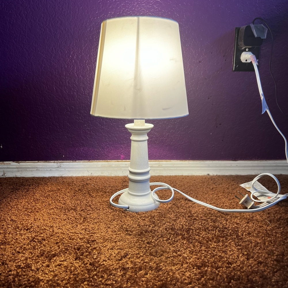 Beige Nightstand Lamp
